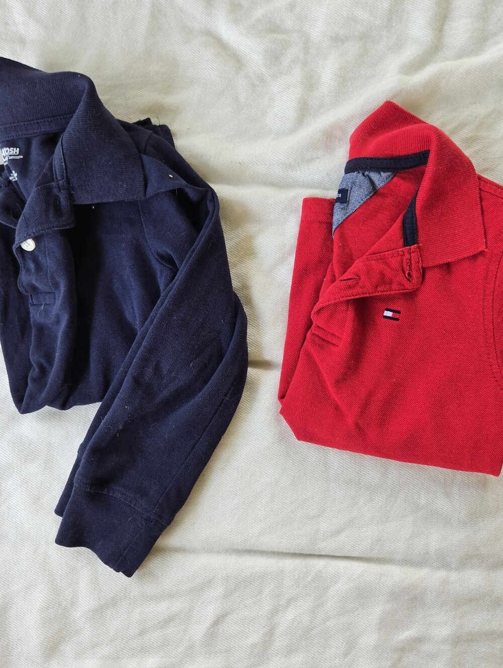 Kids Polo Bundle Size 4 Tommy Hilfiger Osh Kosh Red Blue